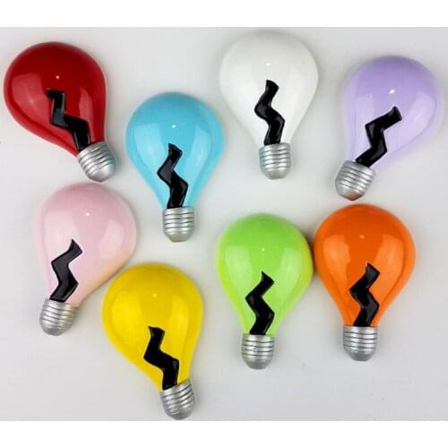 8 Pcs Large Creative cartoon light bulb refrigerator magnets Home Decoration Office photo stickers strong fridge magnet souvenir