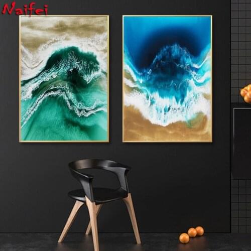 Abstract Seascape 5d Diy Diamond Painting Cross Stitch Full Square/Round Mosaic Diamond Embroidery Wall art Home Decor