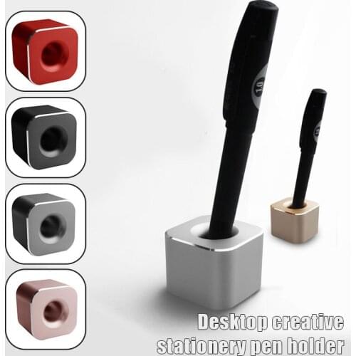 Aluminum Pen Holder with Non-Slip Pad for Pen Pencil Shaver Razor Toothbrush School Office Bathroom NK-Shopping