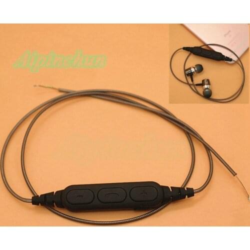 Aipinchun DIY Earphone Audio Cable Repair Replacement Headphone Wire with Microphone & Bluetooth Adapter Receiver