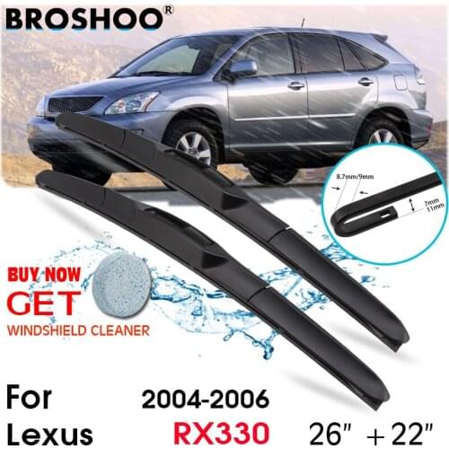 Car Wiper Blade Front Window Windscreen Windshield Wiper Blades J hook Auto Accessories For Lexus RX330 26"+22" 2004-2006