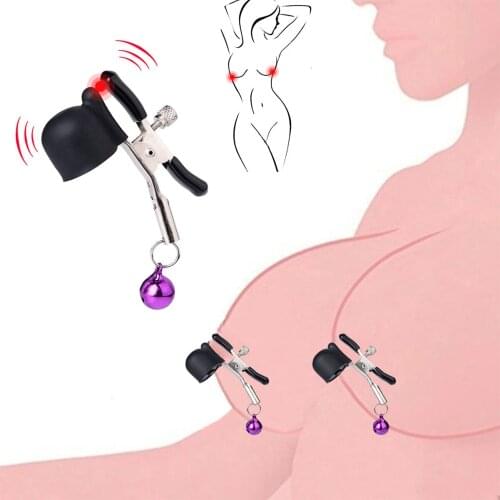 BDSM Sexy Nipple Clamps Vibrating Nipple Clips Erotic Flirting Toys Adult Sex Games Breast Clover Clamps Tools Exotic Accessorie