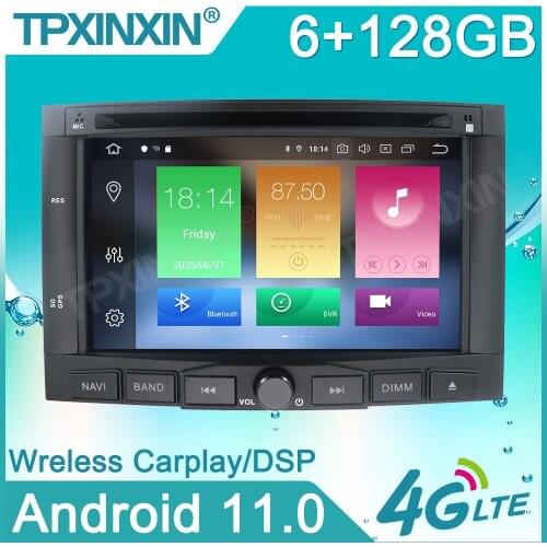 Carplay For PEUGEOT 3008 5008 Android 10 Car Multimedia Player DVD Stereo GPS Navi Audio Radio Recorder Head Unit