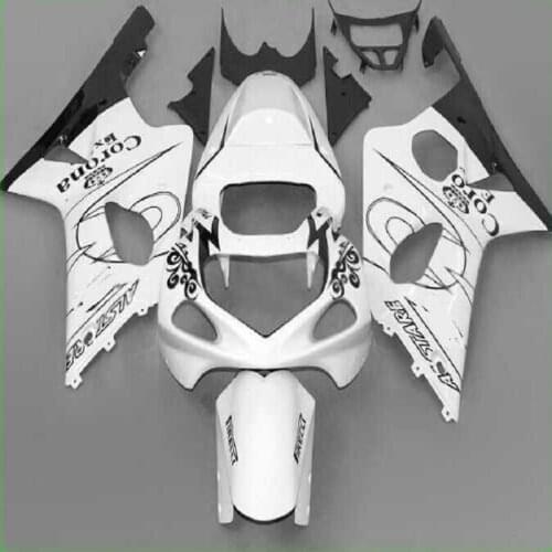 White Black Panels for Suzuki GSXR1000 2000 2001 2002 Body Work Fairings GSXR1000 00 01 02 Body Kits Plastic Inject