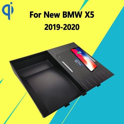 For BMW X5 2019 2020 15W Qi Fast Charging Car Vehicle Wireless Charger Pad Android Iphone XiaoMi Holder Intelligent Plate