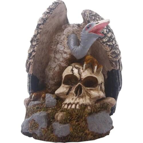 Home Decor Resin Craft Animal Vulture Sculptures Garden Statues Creative Carving Statue Medical Model Halloween Home Decoration