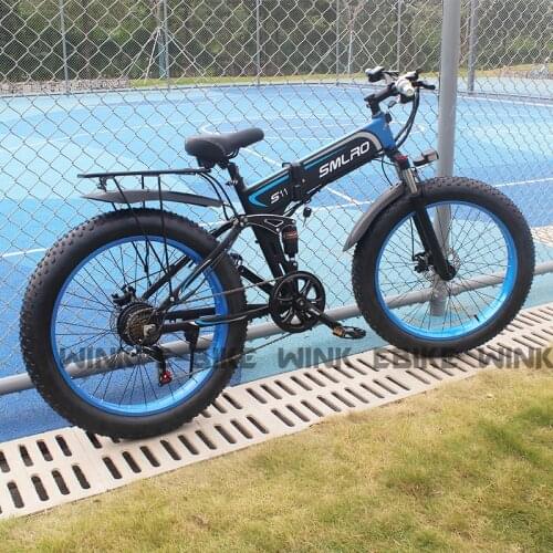 Electric Bicycle 48V 14Ah Lithium Battery 1000W Mountain Bicycle Mens Snow Folding Ebike Electric Bicycle 4.0 Fat Tire e bike