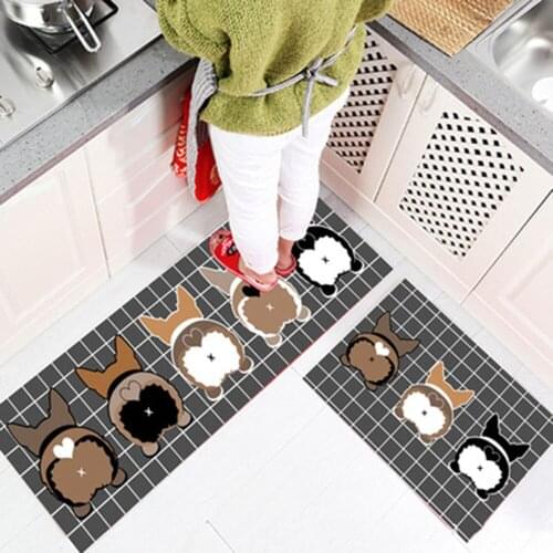 50*80cm Kitchen Special Long Carpet Absorbent Non-slip Door Mats Corridor Aisle Bedroom Bedside Mats Bathroom Non-slip Carpets