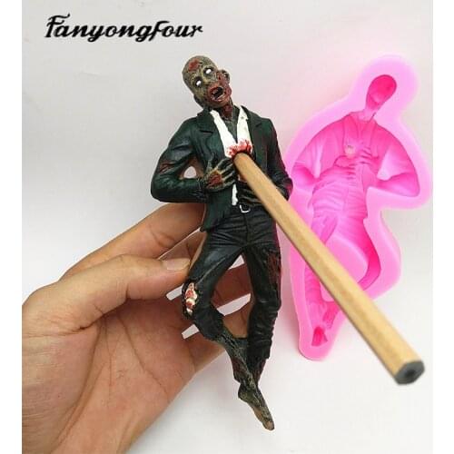 New! Zombie Silicone Mold Plaster Chocolate Candle Resin Baking Mold
