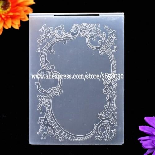 Leaves Frame Plastic Embossing Folder For Scrapbook DIY Album Card Tool Plastic Template 10.6x14.5cm 8070827