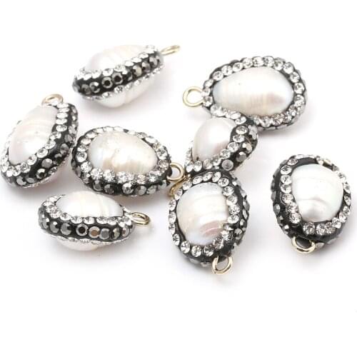 Natural Freshwater Pearl Pendants irregular shape Charms Pendants For jewelry making DIY Necklaces Bracelet earrings Accessories