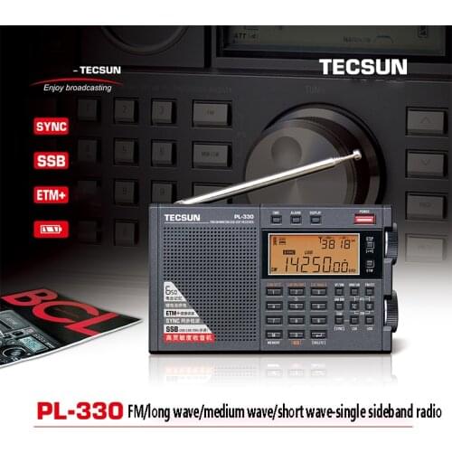 Tecsun PL-330 64-108MHz Full Band Radio Portable FM Stereo LW/MW/SW SSB DSP Receiver Shortwave Radio PL330
