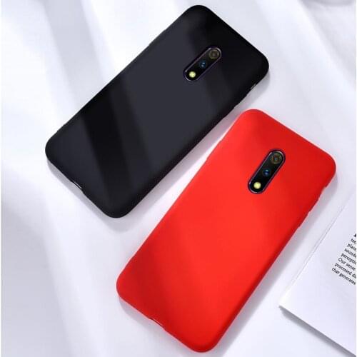 Realme X Luxury Soft Back Matte Color Cases for Realme X Lite Case Shockproof TPU Silicone Back Cover Capa for Realme 3 Pro