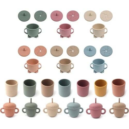 Silicone Snack Cup Silicone Bottle Water Toddler Snack Catcher Food Grade Collapsible Drink Cup No Spill Food Baby Cups Foldable