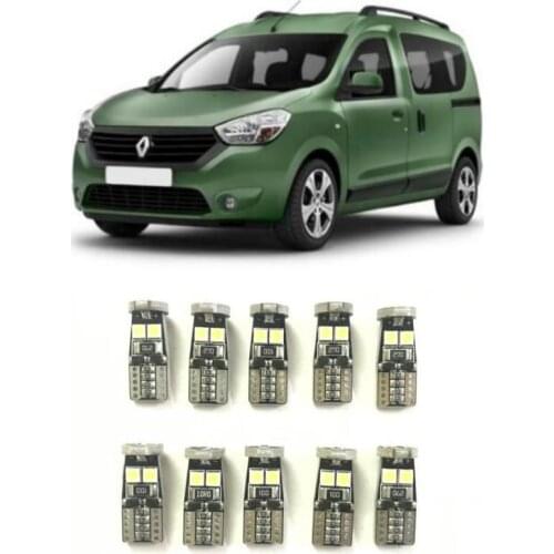 Canbus w5w Led interior lights For renault MASTER FLUENCE alaskan avantime dokker latitude modus sandero stepway