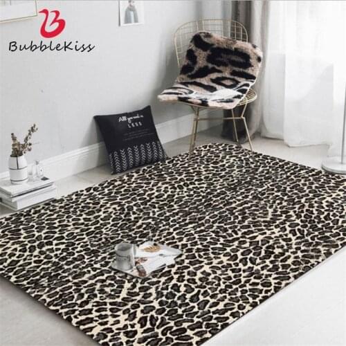 Bubble Kiss European And American Leopard Pattern Carpets For Living Room Home Bedroom Decor Anti-wrinkle Area Rugs Floor Mats