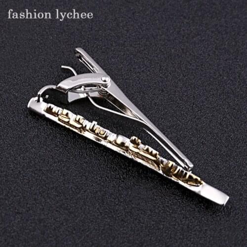 Fashion lychee Brand New Gold Color Plane Ship Tie Clip Necktie Pins Men Suit Shirt Casual Jewelry Accessories