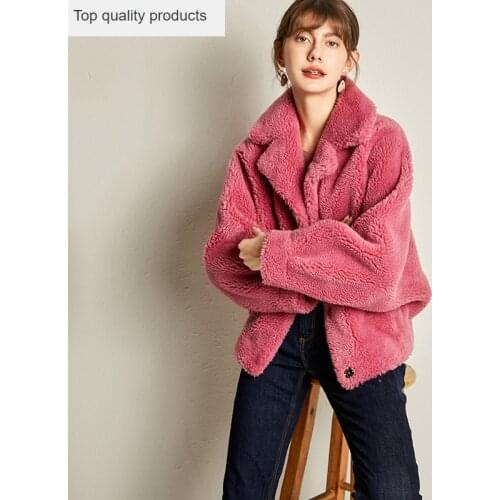 Real Fur Jacket Female Thick Warm Sheep Shearling Fur Jackets Wool Coats abrigos Winter Coat Women mujer invierno 2020 YQ399