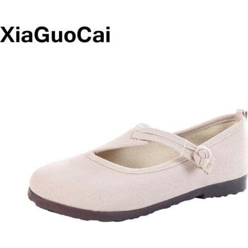Spring Autumn Women Shoes Casual Breathable Loafers Cloth Flat Ladies Footwear National Style Embroideried Female Shoes Outdoor