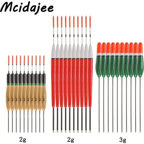 10pcs FloatinG 2g 3g Bobber Fishing Float Boia Vertical Fishing Buoy Drift Tube Flotador Articulos De Pesca Fishing Tackle