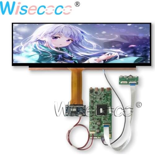 14 Inch AIDA64 Stretched Bar LCD Display 4K 3840*1100 IPS Screen Capacitive Touch MIPI Type-C USB Driver Board for Raspberry PI