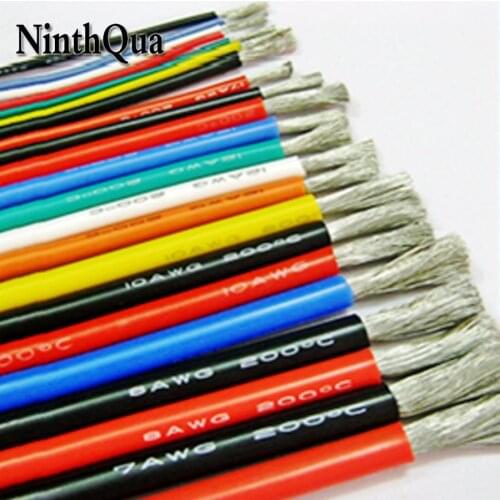 2metre 18AWG Silicone Wire Ultra Flexiable Cable 0.75mm2 High Temperature Test Line Wire