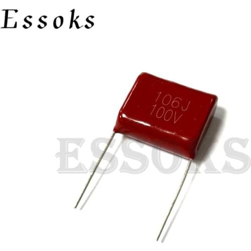 2PCS 100V106J 10UF Pitch 22mm 10000NF 100V 106 106J CBB Polypropylene film capacitor