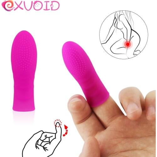 EXVOID 3PCS Female Masturbator Finger Sleeve Adult Sex Toys for Couples Vaginal Massager G-spot Clitoris Stimulator Sex Shop