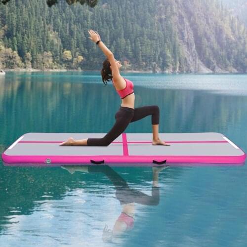 Promotion !Free Shipping 3M Air Track Mats Drop Stitch Material Gymnastics Mat For Training Home Use Air Floor Tumbling Track