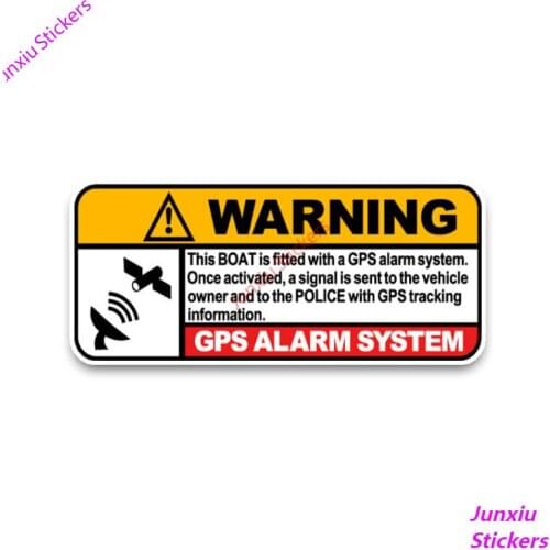 Personality Boat Real Time GPS Tracking Link To Police Car Stickers Accessories Motorcycle Cover Scratches PVC 13cm *6cm