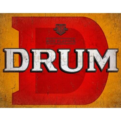 DRUM TOBACCO VINTAGE STYLE METAL TIN SIGN POSTER WALL PLAQUE