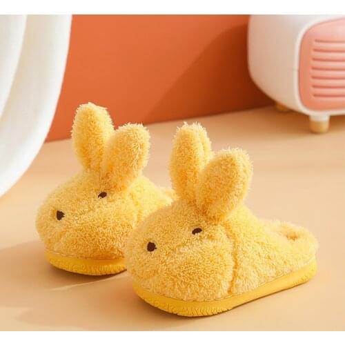 Kids Cotton Slippers Cartoon Children Winter Bedroom Plush Shoes Boys Girls Indoor Home Shoes Baby Toddler Floor Slippers