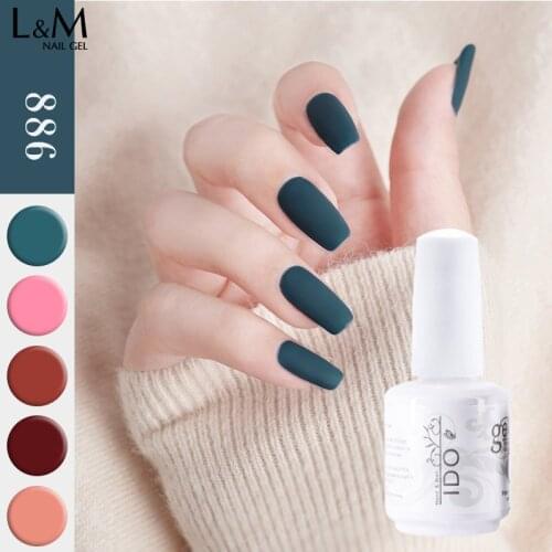 3 Pcs IDO NEW Arrival COLOR SERIES Morandi 36 Colors Nail Gel wholesale UV Soak Off UV/ LED matte top nail art gel polish