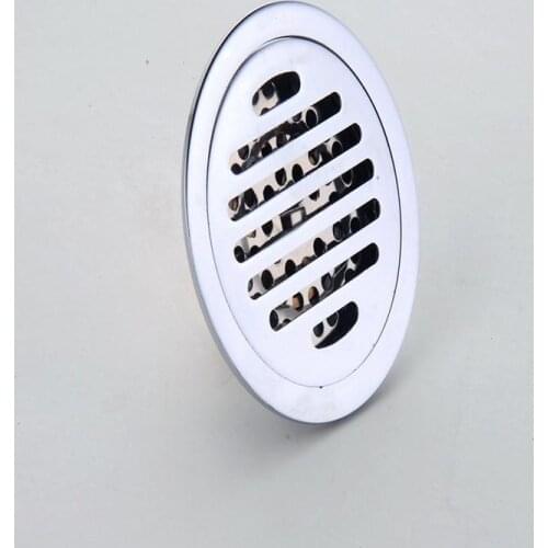 Brass T Type Deodorant Core Floor Drains Filter, Round Floor Drain Strainers Covers Chrome Plated Free Shipping