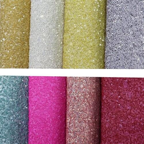 A4 sheet 8"x11.8" Red Chunky Glitter Fabric Leather Faux PU Leather Fabric For craft Sewing bows DIY 1pieces F0098