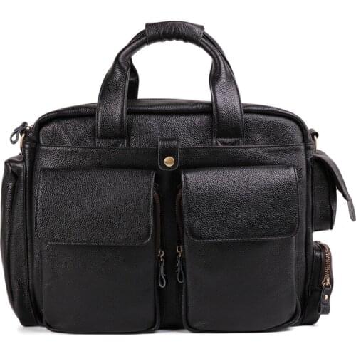 Mens bag genuine leather messenger bags crossbody shoulder bag Laptops Business handbags tote bag design male briefcase