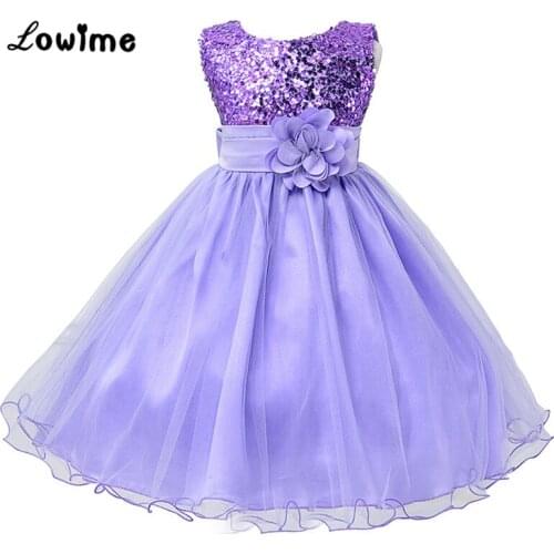 Cheap Flower Girl Dresses Girls Dresses 2018 Comunion Kids Evening Gowns Vestido Daminha Purple Flower Girl Dress Blue Pink Gown