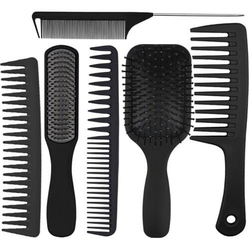 2021 New Detangling Hair Hrush Hair Comb Set Detangler Hairbrush for Curly Hair Barber Accessories Hair Care Styling Tools