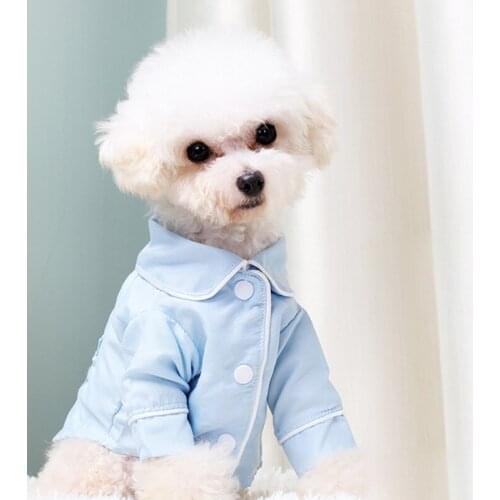 Pet Pajamas Fashion Clothes Dog Shirt Luxury Coat Jacket Leisure Wear for Small Medium Dog Cat Yorkies Chihuahua Bulldogs