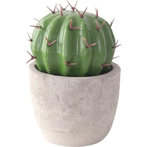 Vivid Cactus Ornament Artificial Simulation Cement Desktop Cactus Figure Display Mold Creative Simulation Plant Model For Home