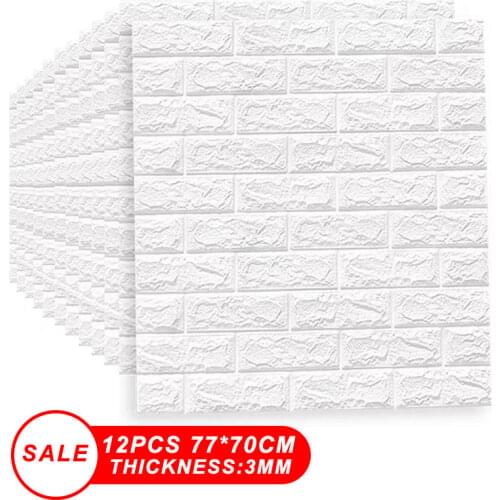 Self-Adhesive Wallpapers Wall Paper Brick Collision Avoidance 3D Wallpapers DIY Decor For Living Room Bedroom обои 3д для стен