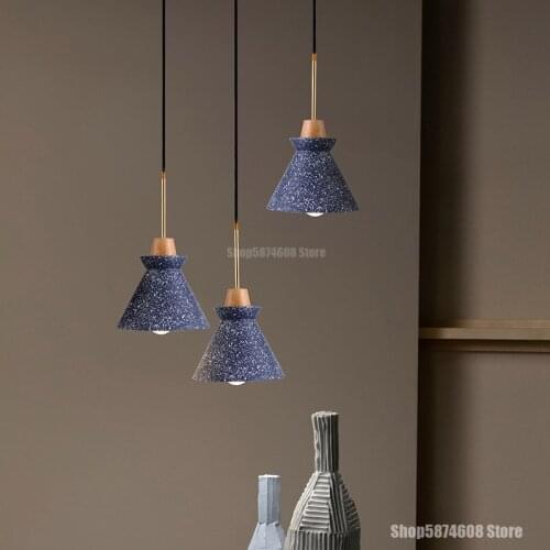 Nordic LED Cement Pendant Lights Industrial Light Dining Room Lights Kitchen Lights Hanging Living Room Pendant Light Fixtures
