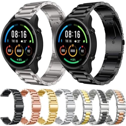 22mm Stainless Steel Strap Replacement Band For Xiaomi Mi watch color sports edition Strap for Mi Watch Color Watchbands