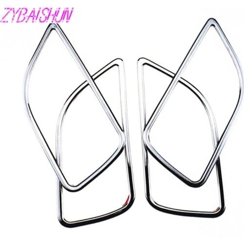 Styling cars, ABS chrome trim door handles cover interior ring sticker for Kia Rio K2 2011 2012 2013