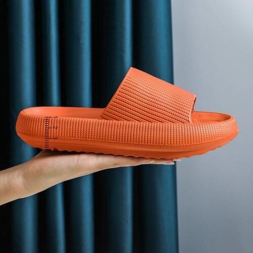 EVA Home Soft Slippers Ladies/mens Thick Bottom Slipper Women Indoor Bathroom Anti-slip Floor Slides Deodorant Silent Slippers