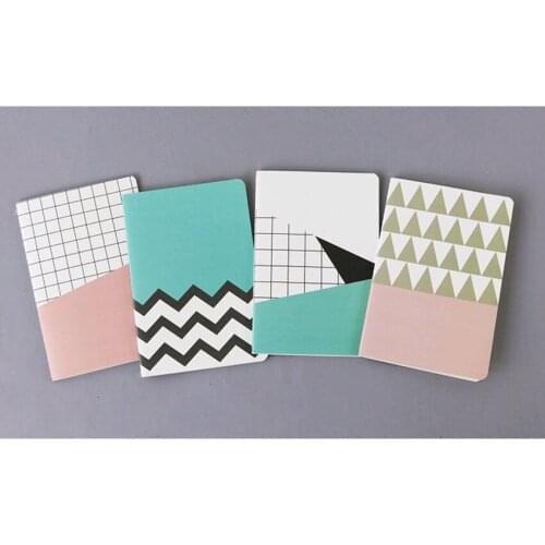 4pcs Korea Stationery Wholesale MH1707-034 Geometry Story Line Book A5 Student Notebook Wholesale