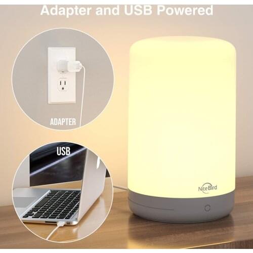NiteBird TUYA Smart Life LED Dimmable Warm Smart Table Lamp EU Touch Sensor Compatible With Alexa Google Home Bedside Lamps