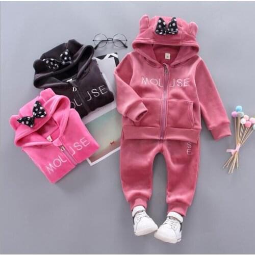 Spring Baby Boys Girls Casual Clothes Kids Cartoon T-Shirt Pants 2Pcs/Sets Infant Cotton Clothing Set Children Fashion Tracksuit