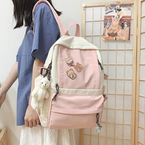 Waterproof Nylon Women Backpack Female Large Capacity Back Pack Schoolbag For Young Girl Travel Bag Mochila