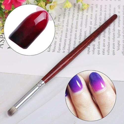 1Pcs Professional Nail Art Brush / Manicure Gel Polish Brush / Gradual Color Blooming Nail Drawing Pen